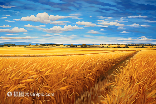 鄉(xiāng)村麥田 農(nóng)業(yè)種植的根基與畫卷